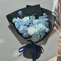 水瓶座蓝色花束｜午夜蓝色系