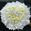 🤍 Milk Cotton Heart Bouquet