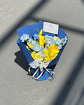 Midnight Blue & Yellow Bouquet ｜黄蓝撞色