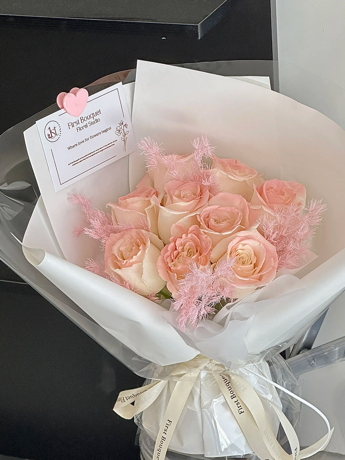 Strawberry Milkshake Bouquet ｜草莓奶昔 – First Bouquet Cottage