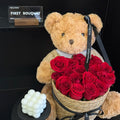 Teddy Bear Hug Bouquet｜泰迪熊抱抱桶