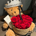 Teddy Bear Hug Bouquet｜泰迪熊抱抱桶