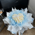 🤍 Milk Cotton Heart Bouquet