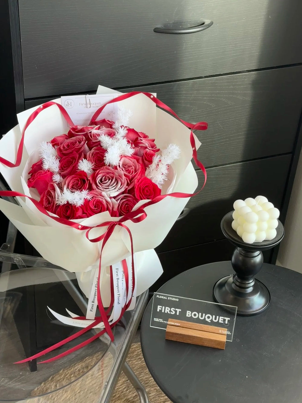 Snowfall in Red Roses｜ 落雪红玫❤️❄️