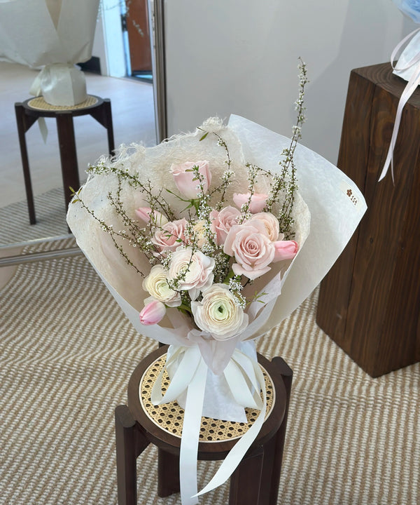 Blush Bloom with Spirea (Spring Limited)