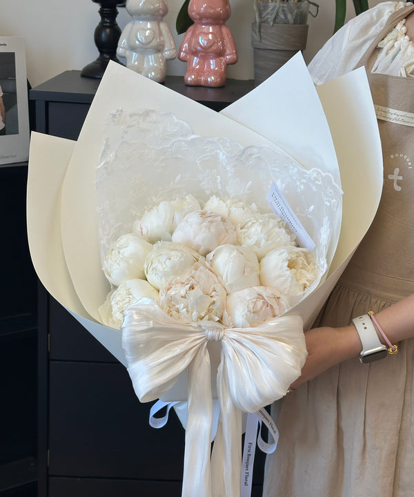 Ivory Peony Bouquet