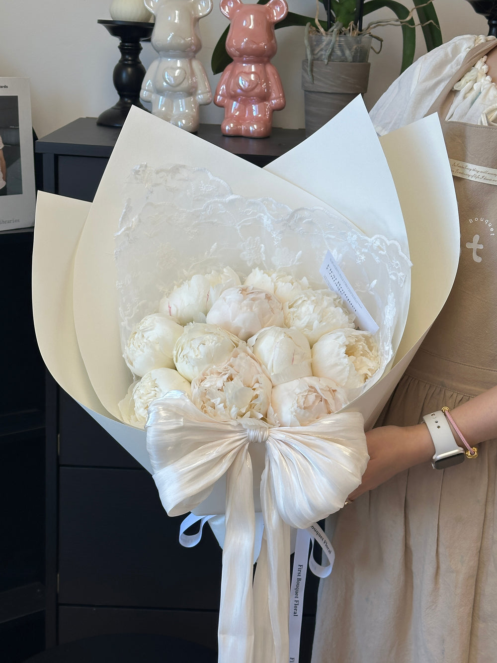 Ivory Peony Bouquet