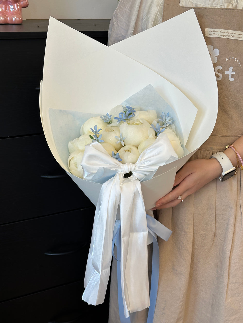 Blue Skies & Peonies