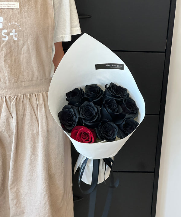 Black Rose & One Red
