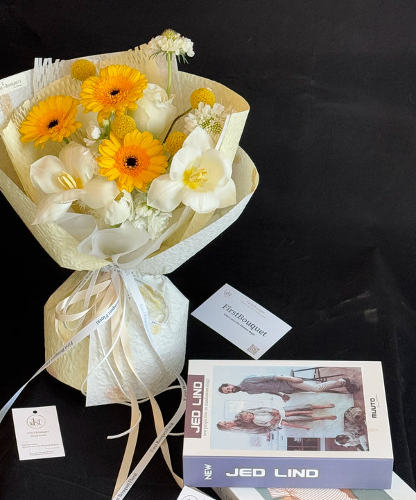 Sunny Day Cheer Bouquet｜奶油黄色系