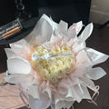 🤍 Milk Cotton Heart Bouquet
