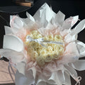 🤍 Milk Cotton Heart Bouquet