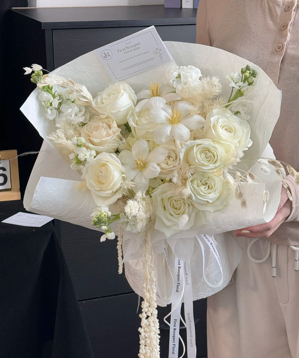 Pure White Bouquet｜纯白花束
